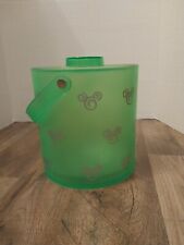 Vintage Y2K 1990s Mickey Mouse Ice Bucket Frosted Green Disney Parks Resorts picture