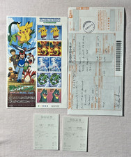 Vintage 2005 Pokemon Japan Post Stamp Sheet Lot Authentic Provenance Receipt picture