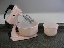 Vtg Sunbeam PINK Mixmaster 12 with pink bowls Glasbake 20 & 19 HTF 1950-60s MCM picture