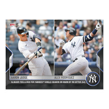 2022 Topps NOW #843 Aaron Judge Slugger Ties A-ROD for Season HRs-Free Shipping picture