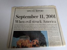 Chicago Tribune Special Report - When Evil Struck America 9/11 Printed 9/16/2001 picture