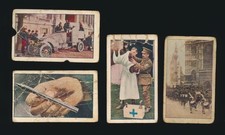 1915 T121 Sweet Caporal Cigarettes WORLD WAR I SCENES -Lot of (4) Different picture