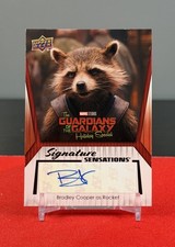 2024 Upper Deck Marvel Studios Series 1 Bradley Cooper as Rocket Raccon Auto SSP picture