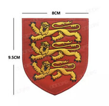 England Three Lions Shield Sew On Embroidery Velcrotape Patch Badge Bergen picture