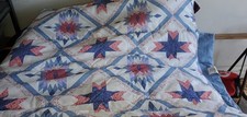 Granny Core Star Medallion Comforter Bed Spread Full/Queen Excellent Condition  picture