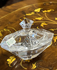 vintage crystal box 925 sterling silver retro style overlay jewelry box 24%pbo picture