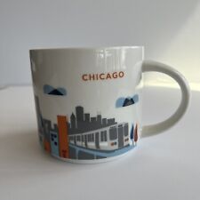 Starbucks You Are Here Collection 2014 Chicago 14 Oz Coffee Mug Cup 3.5” Tall picture