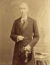 Victorian Cabinet Card Photo Sir George William Forrest (Bourne Shepherd India) picture