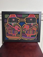 Stunning Vintage Mola Textile Hand-Crafted by Guna Women of Panama picture