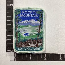 Vtg Gorgeous Nature View ROCKY MOUNTAIN NATIONAL PARK Colorado Woven Patch 00O3 picture