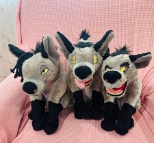 Rare Authentic Disney Lion King Hyenas Shenzi, ED & Banzai. Plushes Stuffed 14
