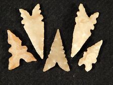 Lot of FIVE Nice Eccentric Ancient North African Tidikelt Arrowhead s 2.18 picture