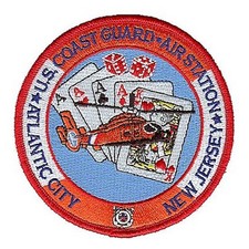 Atlantic City AS NJ cards dice color 2005 W4349 USCG Coast Guard patch picture