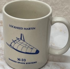 1990s Lockheed Martin X-33 Defunct Space Shuttle Coffee Cup Mug NASA RARE picture