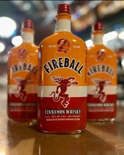 Limited Edition Tampa Bay Buccaneers 50th Anniversary Fireball Bottle (empty). picture