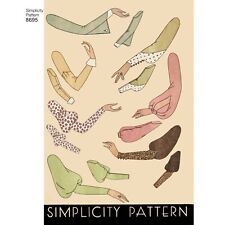 S8695 SEWING PATTERN Style 1930's Simplicity 8695 Set VTG Sleeves Sz 10-22 picture