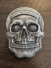 RARE BIG CIA - Directorate Of Operations - Silent Professionals Challenge Coin picture