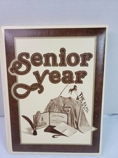 Vintage 1985 Senior Year Memory Book Blank High School Scrapbook Autograph Album picture