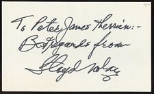 Lloyd Nolan d1985 signed autograph 3x5 Cut Actor The Caine Mutiny Court-Martial picture