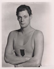 Johnny Weissmuller Olympic swimmer and movie Tarzan 1930's era 8x10 inch photo picture