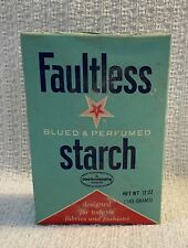 Faultless BLUED & PERFUMED Starch 12 OZ Kansas City Missouri Made in USA Vintage picture