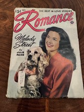 Vintage Romance Pulp Magazine Sept 1945 Melody Street Julie Paine picture