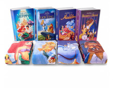 Set of 4 Disney Classic VHS Boxed Silk Touch Throw 50