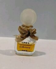 Vintage Gres Paris Cabochard Frosted Bow Stopper Pure Perfume Glass Micro Mini picture