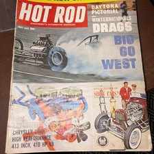 11 Hot Rod Magazines. 1962-1967. Good Condition. Slot As Set picture