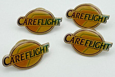 CareFlight Airplane Helicopter Enamel Lapel Pin Medical Air Ambulance Lot of 4 picture