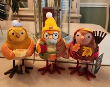 2026 TARGET BIRDS SET OF 3 FALL THANKSGIVING NEW W/TAGS COLLECTIBLE HYDE & EEK picture
