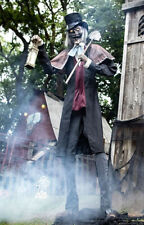 Halloween GRAVEYARD HOST SKELETON Reaper Animated Prop 8.5 FT Haunted House picture