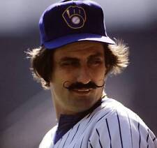 Rollie Fingers Of The Milwaukee Brewers 1980s Old Baseball Photo picture