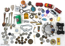 Junk Drawer Lot of Vintage & Antique Collectibles - jewelry Coke COINS Jewelry picture
