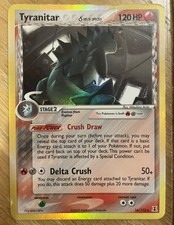 Tyranitar 16/113 Ex Delta Species Holo Rare Heavily Played Nintendo 2005 picture