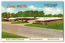 c1940's Century Motel Exterior Roadside Duncan Oklahoma OK Unposted Postcard picture