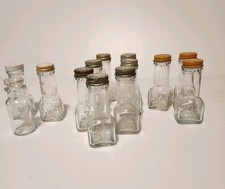 Lot 13 Vintage Glass Spice Jars Owens Illinois Watkins Products -Read picture