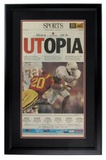 Austin American Statesman Sports Page - Rose Bowl Texas Wins Framed 153155 picture