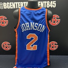 Larry Johnson New York Knicks Signed Jersey Autographed Beckett BAS COA picture