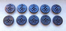 10 Vintage US Navy Military Pea Coat Anchor & Rope 1-1/8