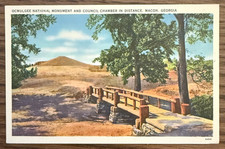 POSTCARD 1938 Ocmulgee National Monument Macon Georgia picture