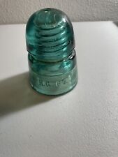 Vintage H.C. Co. Glass Insulator Light Blue picture