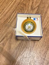 Oakland A's Athletics MLB Vintage Glass Ball Christmas Ornament 1988 RARE picture