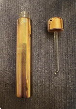 Vintage 14K Solid Gold Perfume Bottle Scent Vial Glass Dauber 13.7g picture