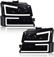 LED Headlight Assembly Fit 2003-2006 Chevy Silverado 1500/2500/3500 | Fit Avalan picture