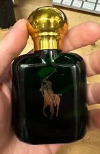 RARE Vintage 1978 FULL Polo Green Gold Glass Bottle 1.5 FL OZ Cologne USA Made picture
