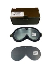 Original U.S. Military David Clark Sun, Wind and Dust Goggles w/Box & Extra Lens picture