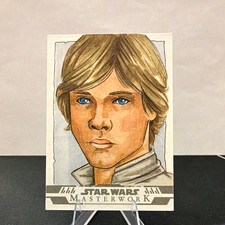 2024 Topps Star Wars Masterwork Luke Skywalker Sketch Card Traci Easterday picture