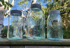 THE IMPERIAL EG Company Excelsior Glass Half Gallon IHG IQT Mason Fruit Jar picture