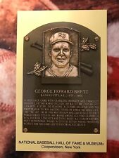 GEORGE BRETT POSTCARD - BASEBALL HALL OF FAME INDUCTION PLAQUE COOPERSTOWN picture